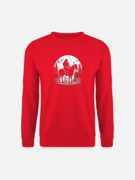 Bigfoot Reiten - Unisex Pullover - Rot