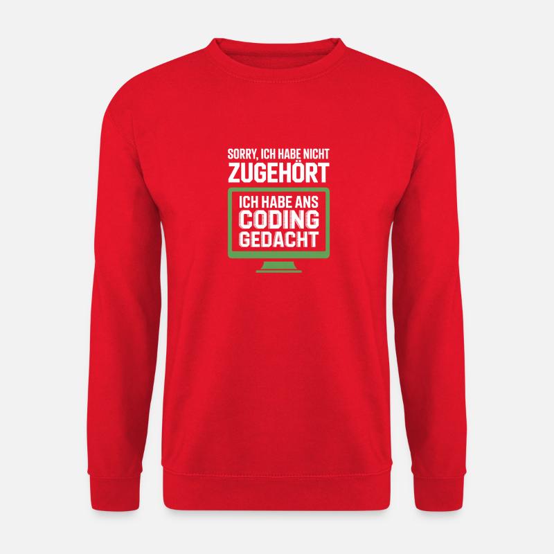 Coding Thinking instead of belonging - Unisex Sweatshirt - red