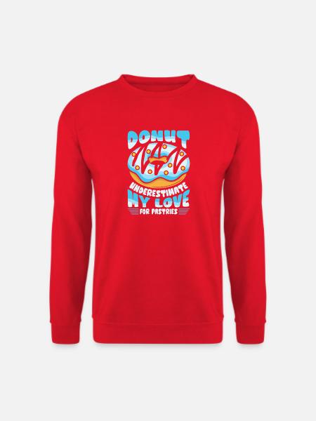 Restauration rapide en donuts - Sweat-shirt Unisexe - rouge