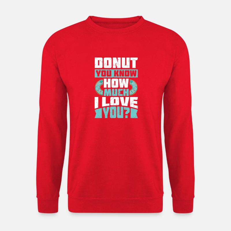 Donut Fastfood - Unisex Pullover - Rot
