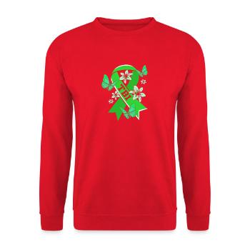 Car accident Traumatic brain injury Traumatic brain injury - Unisex Sweatshirt - red - Front - Alina (178cm) & Michal (187cm)