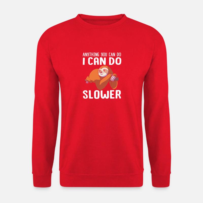 lazy procrastination lazy laziness - Unisex Sweatshirt - red