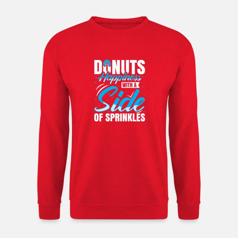 Restauration rapide en donuts - Sweat-shirt Unisexe - rouge