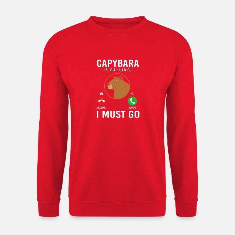 Capybara Capibara - Unisex Sweatshirt - red