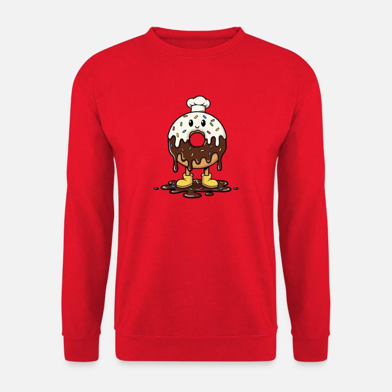 Schmelzender Donut - Unisex Pullover - Rot