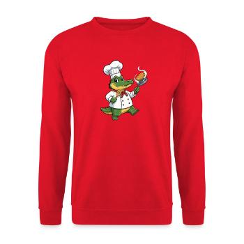Gatorkoch Panfire - Sweat-shirt Unisexe - rouge - Devant - Alina (178cm) & Michal (187cm)