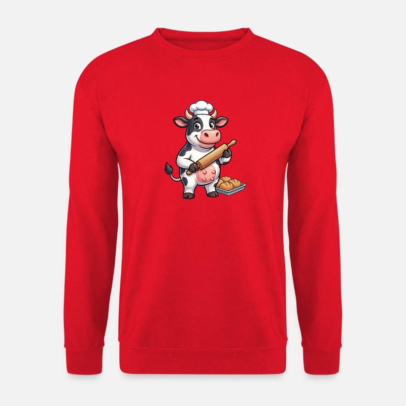 Kuh Teigrollen-Meister - Unisex Pullover - Rot