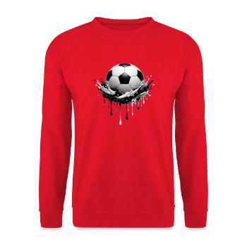 Football dégoulinant - Sweat-shirt Unisexe - rouge - Devant - Alina (178cm) & Michal (187cm)