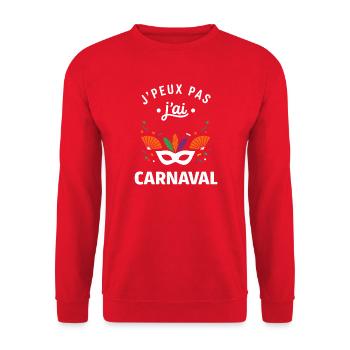 carnival - Unisex Sweatshirt - red - Front - Alina (178cm) & Michal (187cm)