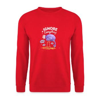 Ignore tout ce que font les flamants roses - Sweat-shirt Unisexe - rouge - Devant - Alina (178cm) & Michal (187cm)