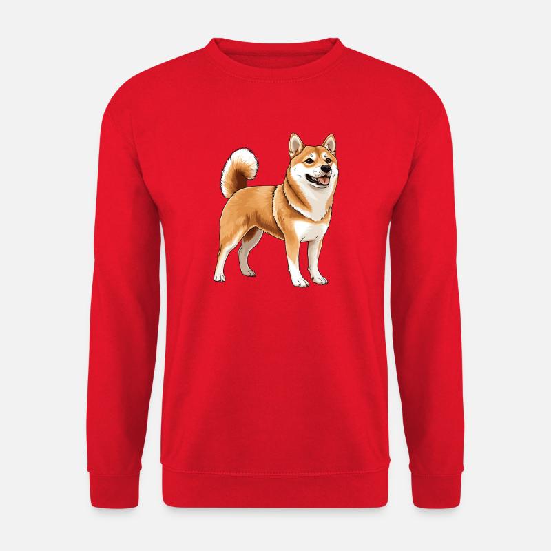 Shiba Inu - Unisex Pullover - Rot