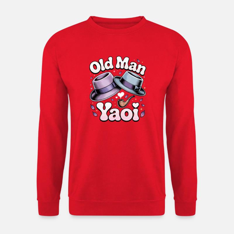 Vecchio Yaoi: Cappelli Pipe - Felpa unisex - rosso