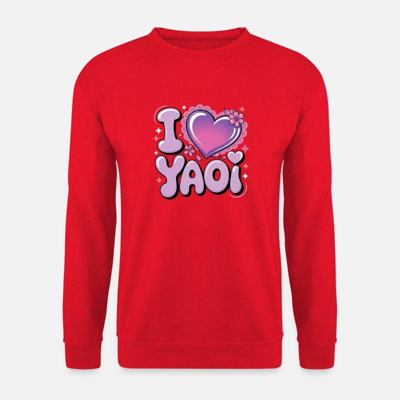 Ich liebe Yaoi Design. - Unisex Pullover - Rot