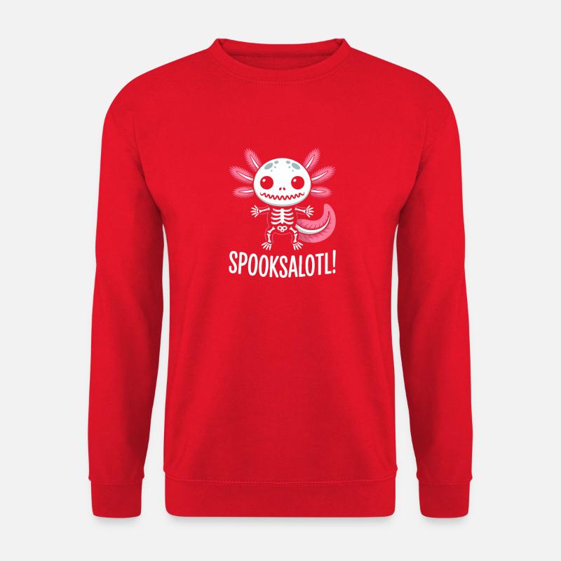 Spooksalot Skelett-Kreatur - Unisex Pullover - Rot