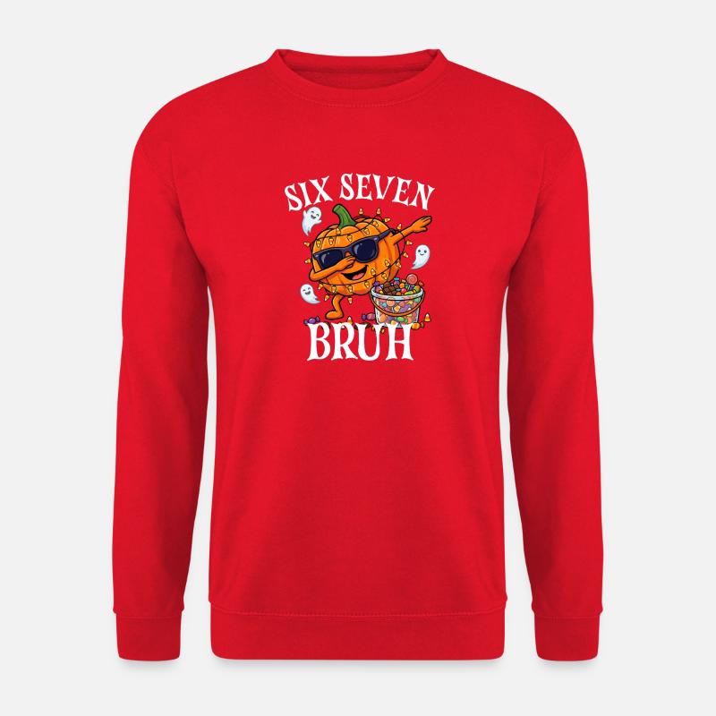 Dabbing Gresskar Seks Syv Bruh 6 7 Halloween 67 - Genser unisex - rød
