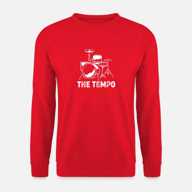 Schlagzeuger Schlagzeug Drumsticks - Unisex Pullover - Rot