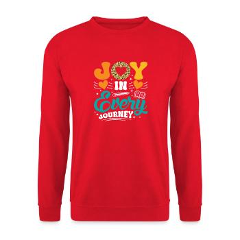Gifts for ESE Teachers - Unisex Sweatshirt - red - Front - Alina (178cm) & Michal (187cm)
