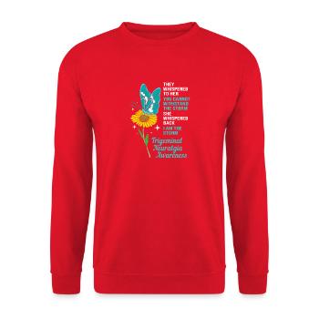 Névralgie du trijumeau - Sweat-shirt Unisexe - rouge - Devant - Alina (178cm) & Michal (187cm)