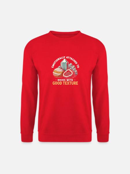 Stones with Structure | Geology Minerals - Unisex Sweatshirt - red