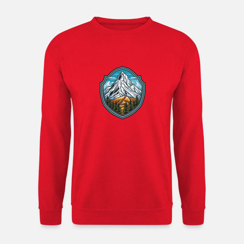 Berge - Unisex Pullover - Rot