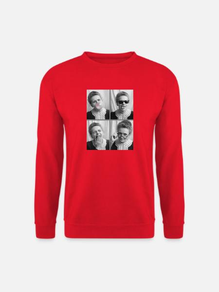 Marie Curie Photo Strips - Unisex Sweatshirt - red