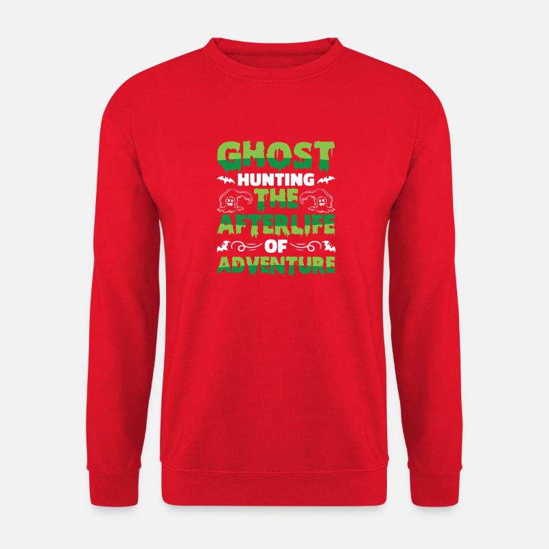 Geisterjäger Halloween Englisch Spruch - Unisex Pullover - Rot