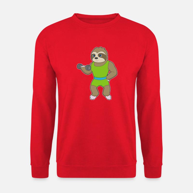Dovendyrsbodybuilder kvinde - Unisex sweater - rød