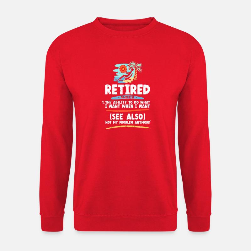 Retired Adjective Island Tee - Unisex Sweatshirt - red