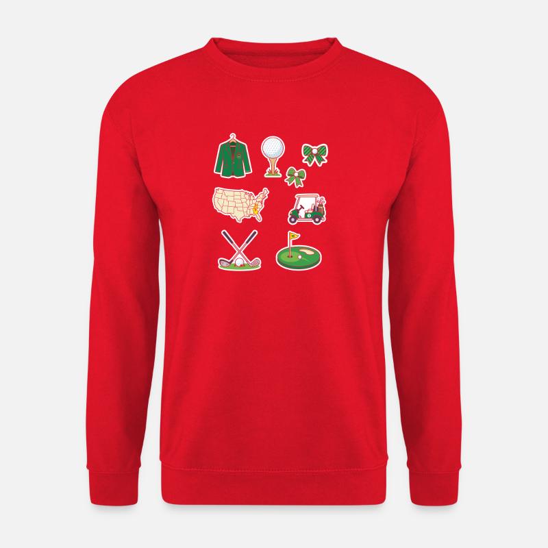 Golf Universe Sticker Set - Unisex Sweatshirt - red
