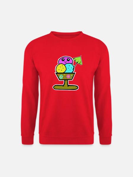 Bunter Eisbecher Eiscreme Eiskreme Eis - Unisex Sweatshirt - red