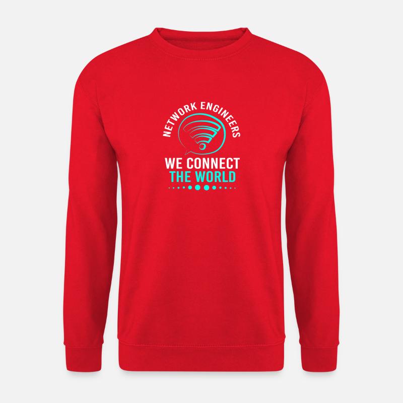 Network Engineer Programmer Computer Scientist - Unisex Sweatshirt - red