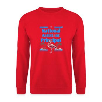 National Principals Day - Unisex Sweatshirt - red - Front - Alina (178cm) & Michal (187cm)
