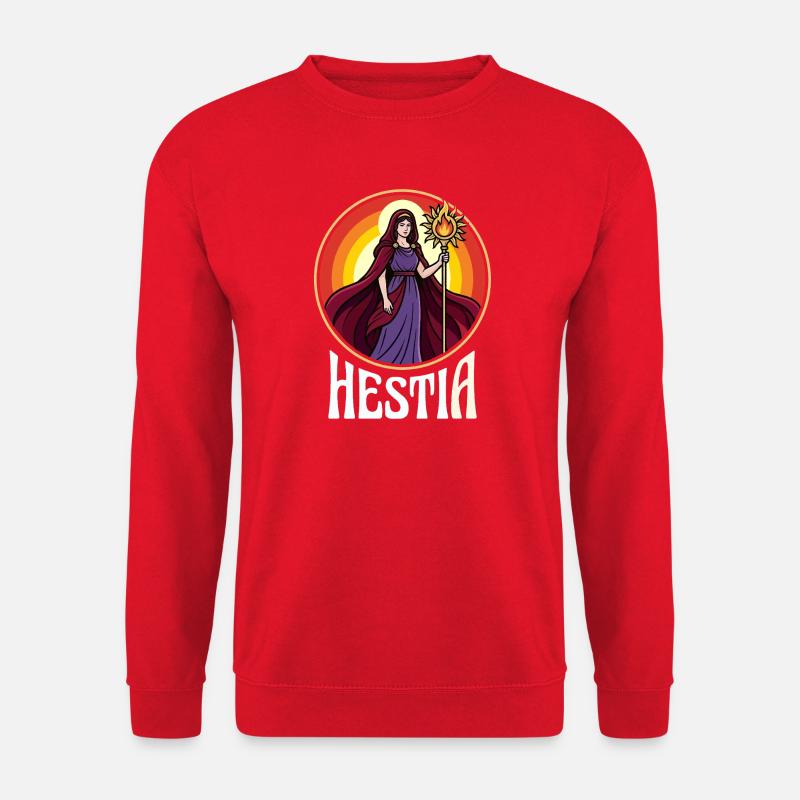 Hestia Fire Circle Goddess - Unisex Sweatshirt - red