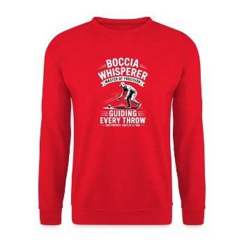 Boccia King Precision Passion - Unisex Sweatshirt - red - Front - Alina (178cm) & Michal (187cm)