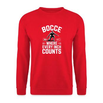 Boccia King Precision Passion - Unisex Sweatshirt - red - Front - Alina (178cm) & Michal (187cm)