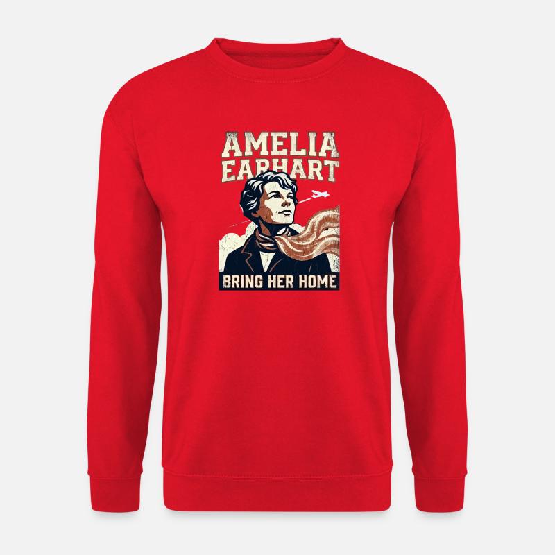 Amelia Earhart – Ramène-la à la maison - Sweat-shirt Unisexe - rouge