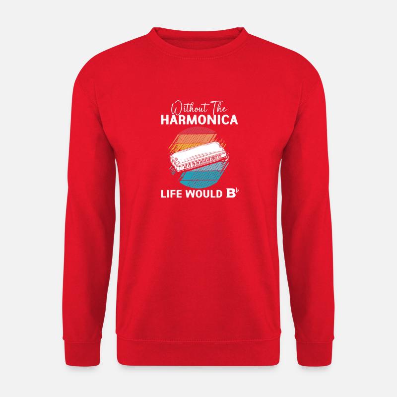 Harmonica - Unisex Sweatshirt - red