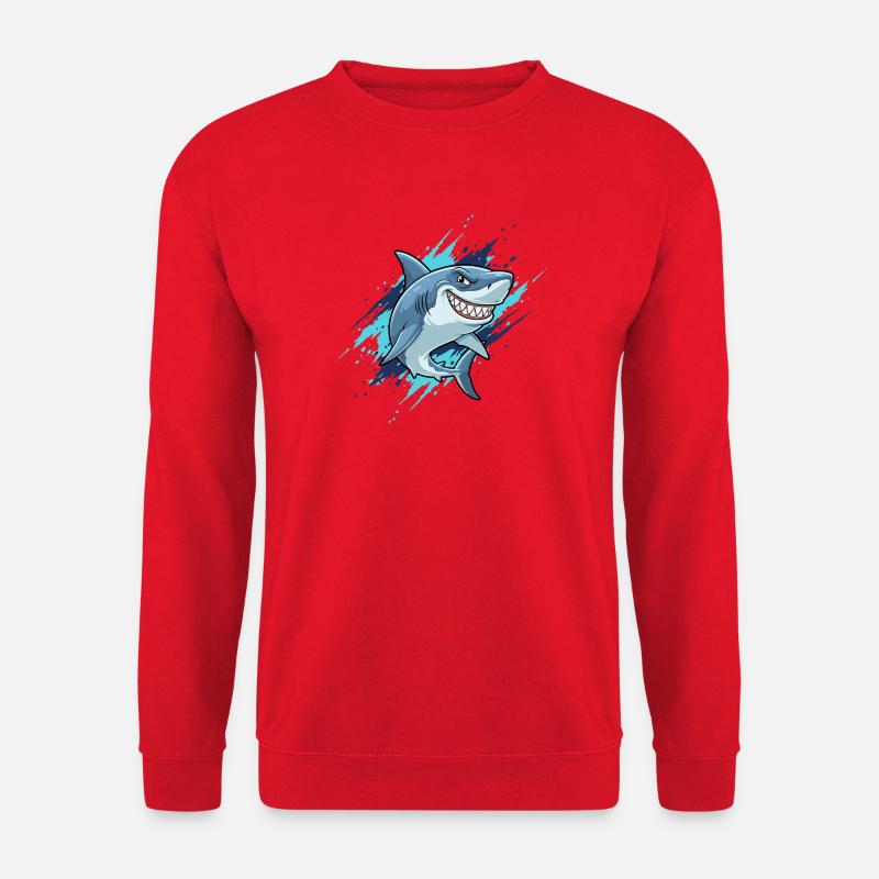 Cartoonhai Splash-Style - Unisex Pullover - Rot