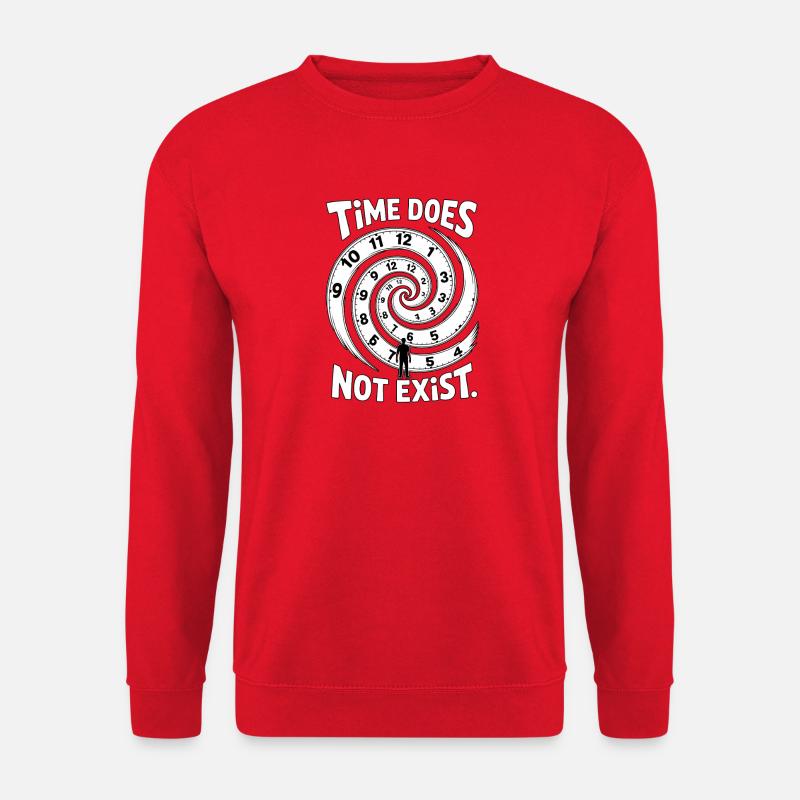 Time Does Not Exist Zeitblindheit - Unisex Pullover - Rot
