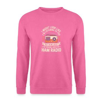 Amateurfunk-Tagträume - Unisex Pullover - Pink - Vorne