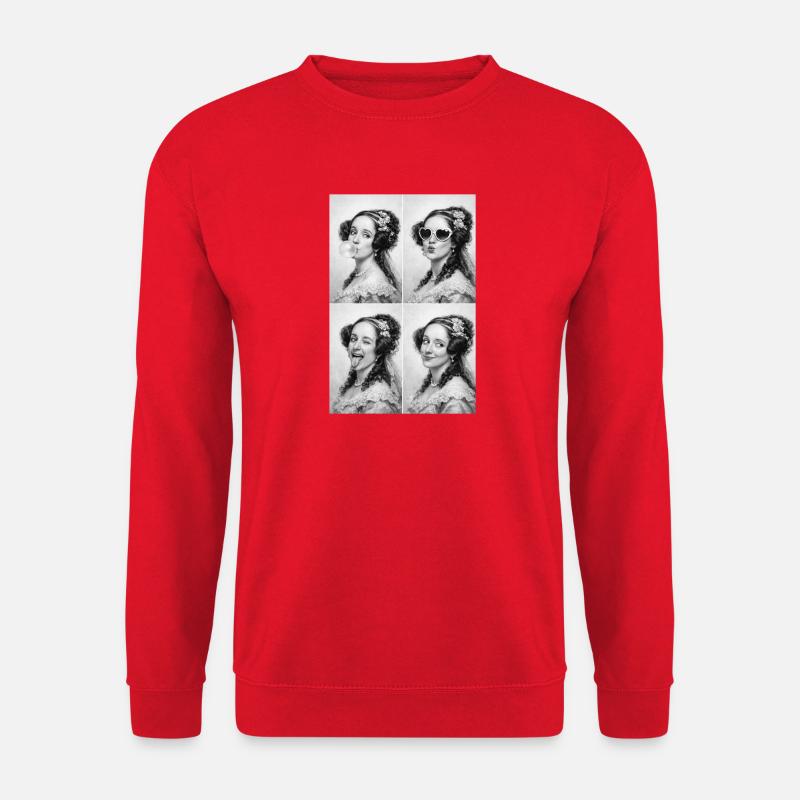 Ada Lovelace Collage - Unisex Pullover - Rot
