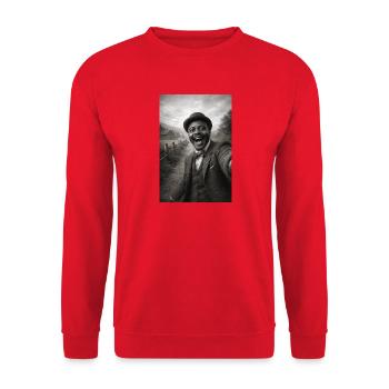 Scott Joplin Selfie - Sweat-shirt Unisexe - rouge - Devant - Alina (178cm) & Michal (187cm)