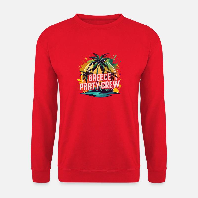 Greece Party Crew - Unisex Pullover - Rot