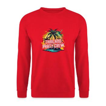 Thailand Party Crew - Unisex Pullover - Rot - Vorne - Alina (178cm) & Michal (187cm)