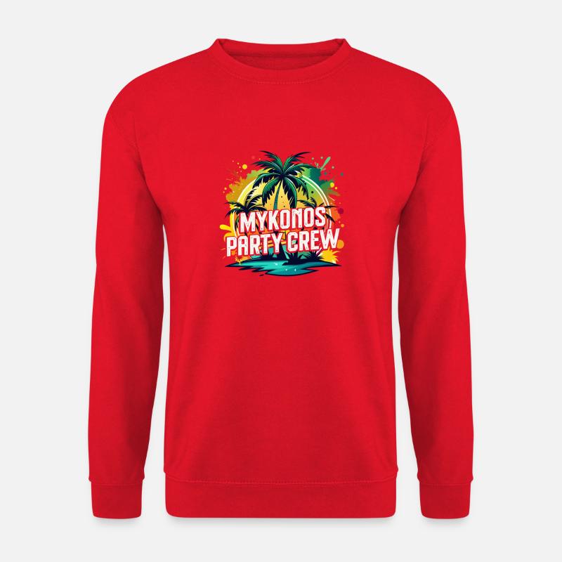 Mykonos Party Crew - Unisex Pullover - Rot