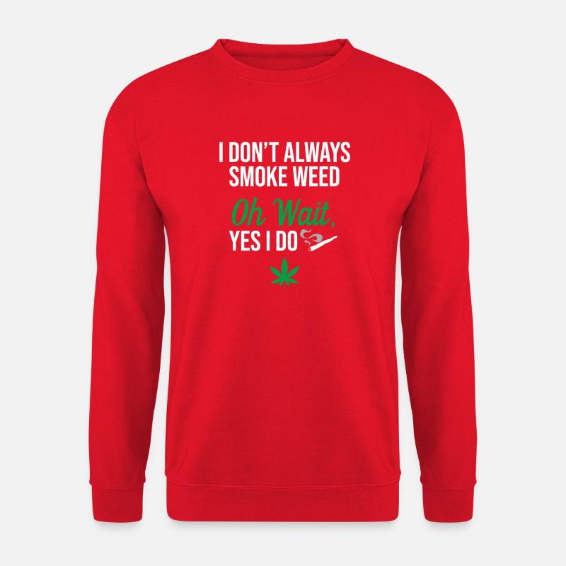 Ich rauche nicht immer Gras - Unisex Pullover - Rot