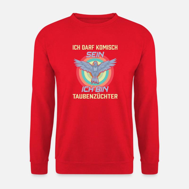 Taubenflüsterer brieftaubenzucht Taubenzüchter - Unisex Pullover - Rot