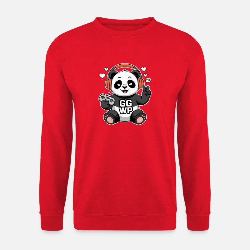Panda Gamer GG WP - Unisex Pullover - Rot