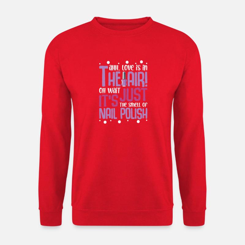 Nageldesigner Nageldesignerin Kosmetik Nagelstudio - Unisex Pullover - Rot