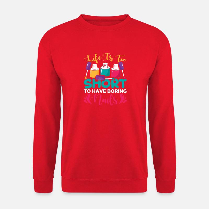 Nageldesigner Nageldesignerin Kosmetik Nagelstudio - Unisex Pullover - Rot